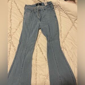 Flared bell bottom jeans